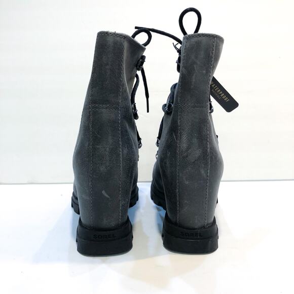 Sorel Joan of Arctic III Gray Wedge Boots - Picture 6 of 9